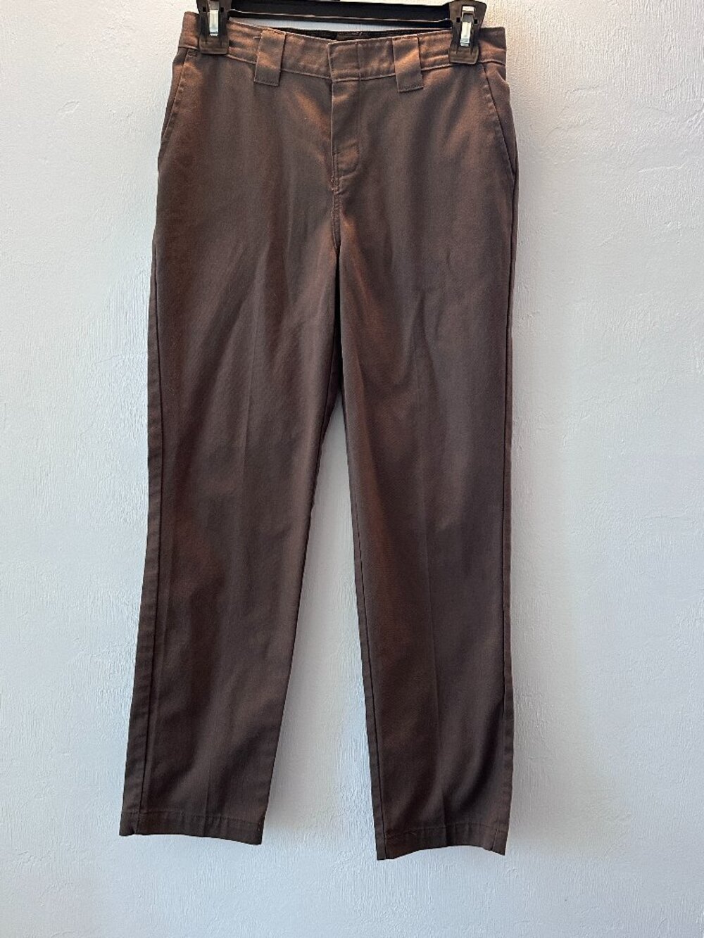 Dickies Boys Brown Work Pants Size 12 Straight Leg Uniform Bottoms